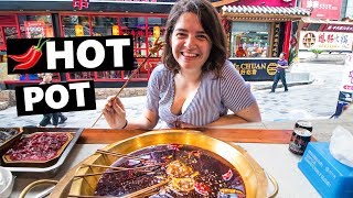 EXTREMELY Spicy Chinese Food: First Time Chongqing Hotpot (China Vlog 2019 麻辣火鍋)
