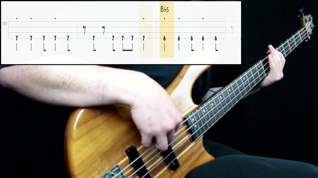 Undertale - Megalovania (Bass Cover) (Play Along Tabs In Video)
