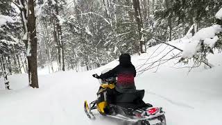More fun with snowmobile:) near Tug Hill NY
