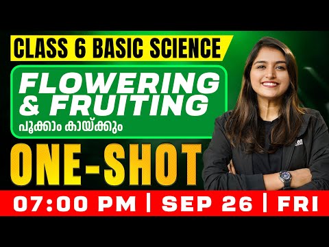 Class 6  Basic Science | Flowering and Fruiting / പൂക്കാം കായ്ക്കും | Oneshot | Exam Winner