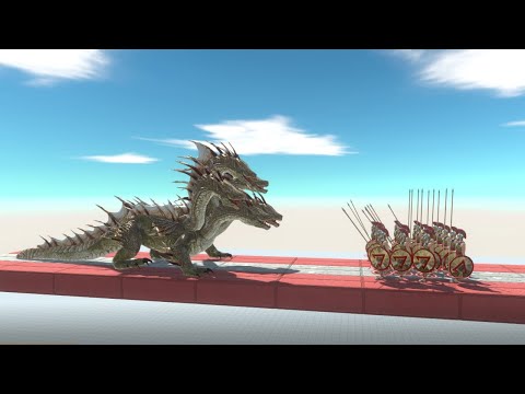 SKY BRIDGE SPARTAN ARMY vs EVERY UNIT Part-1  | ARBS | - Animal Revolt Battle Simulator