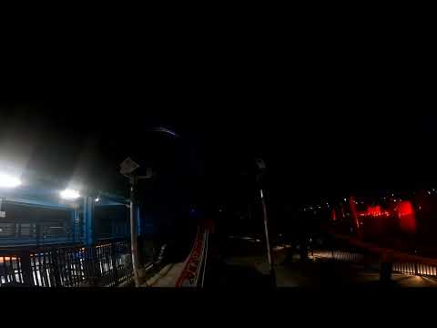 On-ride point of view of Ice Breaker
