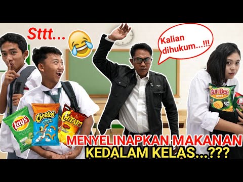 HOW TO SNEAK FOOD INTO CLASS!? SAPUTRA WAS PUNISHED BY THE TEACHER! | Mikael TubeHD