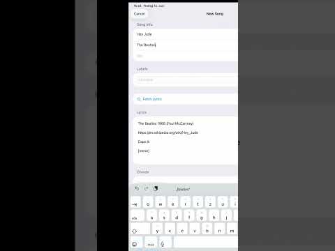 Gig Songbook — latest update