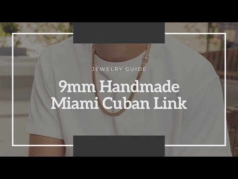 Handmade 9mm Miami Cuban Link Chain Buying Guide | Solid Gold (10kt, 14kt, 18kt) | Lirys Jewelry