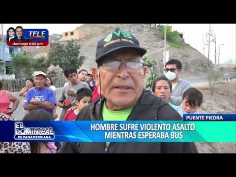 Hombre sufre violento asalto mientras esperaba bus en Puente Piedra