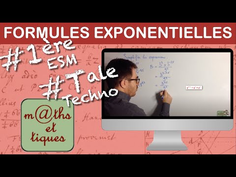 Simplifying an expression with exponentials - Première ESM - Terminale Techno
