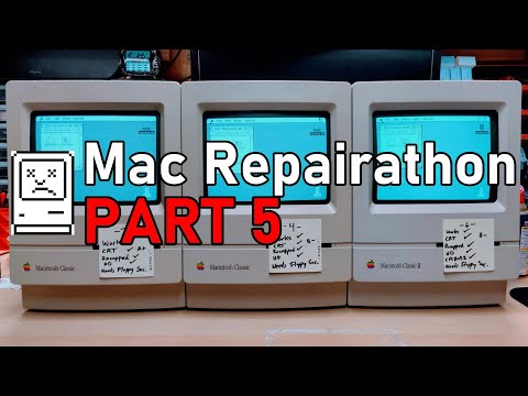 Mac Repairathon Part 5: The Classics live! Recapping, cleaning and a game