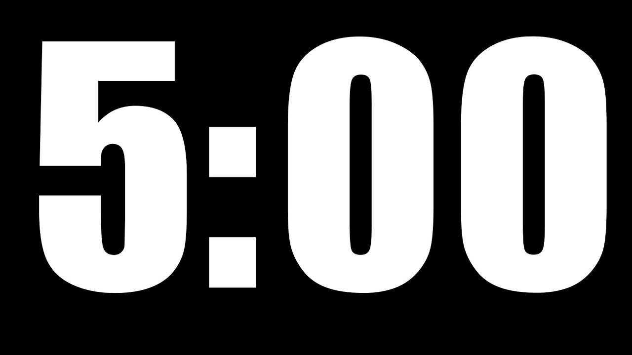 Impact 5 Min DIY Countdown - Transparent Background - FREE DOWNLOAD