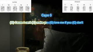 I Cant Make you Love me by Bonnie Raitt play along with scrolling guitar chords and lyrics