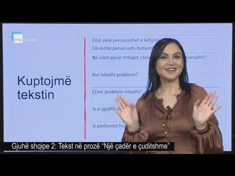 Gjuhë shqipe 2 - Tekst në prozë “Një çadër e çuditshme”