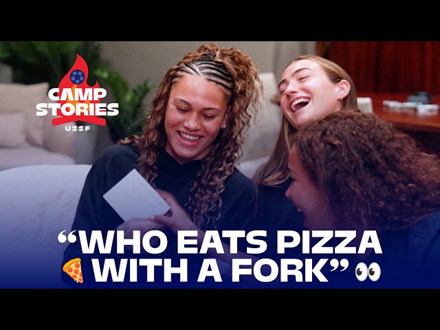 Trinity, Coop, & Tara | Special Guests, Memes & More | USWNT Camp Stories ⛺️