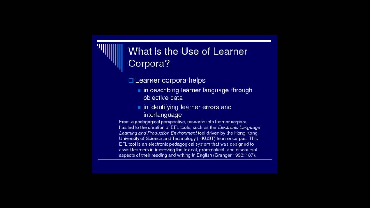 Learner Corpora and Language Learning - Part 1