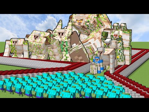 MUTANT ZOMBIE ARMY DEATHRUN (EVERY IRON GOLEM BOSS)