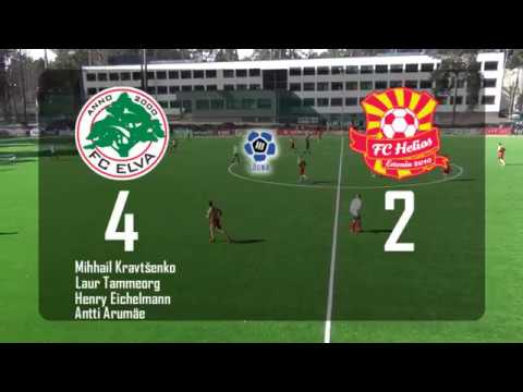 2. voor 2018: FC Elva II - Tartu FC Helios 4:2 (1:0)