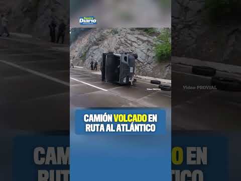 🚛⚠️ CAMIÓN VOLCADO COMPLICA EL PASO EN RUTA AL ATLÁNTICO ⚠️🚛