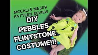 Adorable DIY Pebbles Flintstone Costume | McCalls M6309 Review