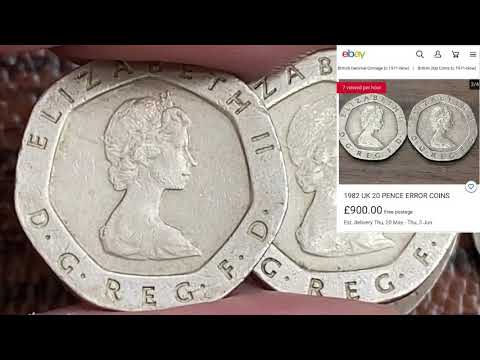 How much is an Ebay 20 Pence 1982 Queen Elizabeth II Coin Worth?