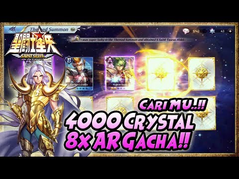 4000 Crystal GACHA + Augmented Reality GACHA - CARI MU!! Saint Seiya Awakening