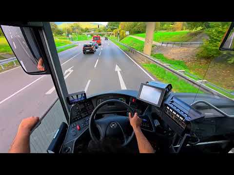 Public Bus pov driving Germany  Black Forest part 1