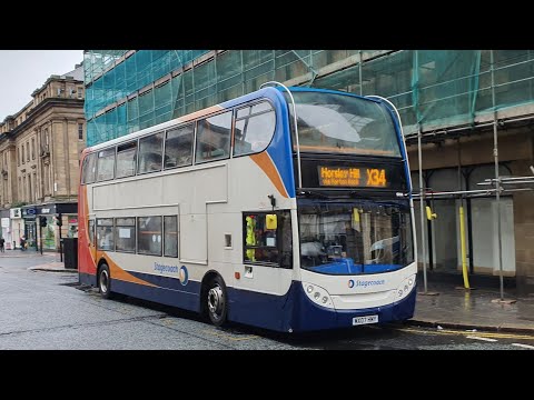 KICKDOWN: Route X34 | MX07HMY/19114 - Stagecoach North East: Dennis Trident 2/ADL Enviro 400
