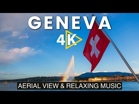 Geneva, Switzerland 🇨🇭 4K video | Geneva city 4K Drone video | Switzerland 4K with Relaxing Music