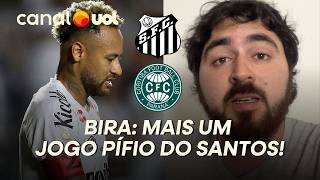 MAIS UM JOGO PÍFIO DO SANTOS, ANALISA BIRA SOBRE EMPATE CONTRA O CORITIBA NA VILA BELMIRO