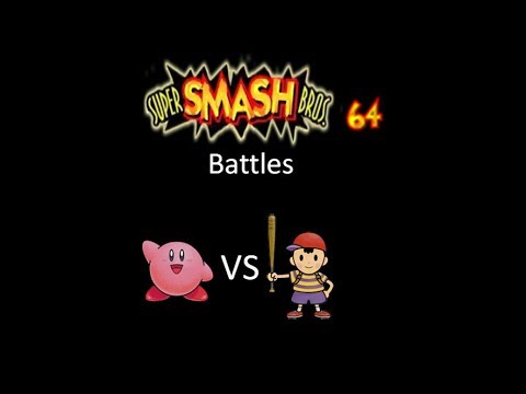 Super Smash Bros 64 Battles #129: Kirby vs Ness