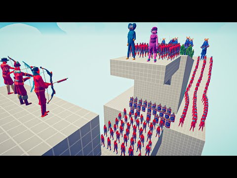 ARCHERS GODS vs 100x UNITS | TABS - Totally Accurate Battle Simulator