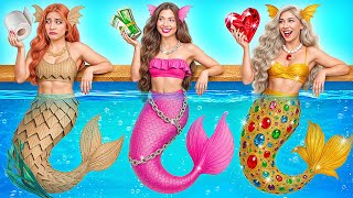 Rich vs Broke vs Giga Rich Mermaid | Funny Moments by Super Hyper DO