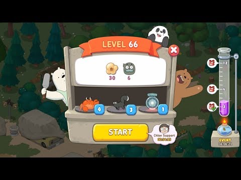 We Bare Bears Match3 Repairs Level 66 HD 1080p