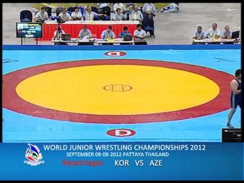 WORLD JUNIOR WRESTLING CHAMPIONSHIPS 2012_KOR VS AZE