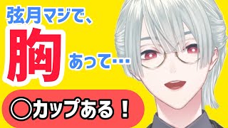 カップ数を発表したら「私にくれ」と言われる弦月【にじさんじ】