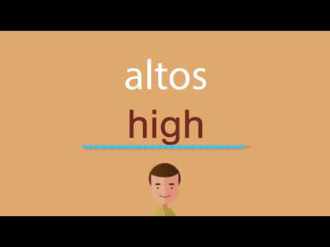 Cómo se dice altos en inglés