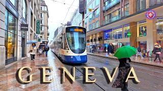 SCHWEIZ GENF ✨ Aktueller Verregneter Abendspaziergang im Stadtzentrum / Luxus Ei