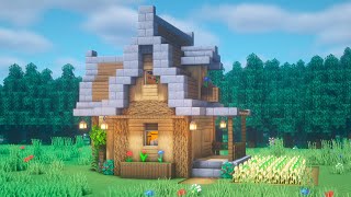 Minecraft: How to build a wooden village house