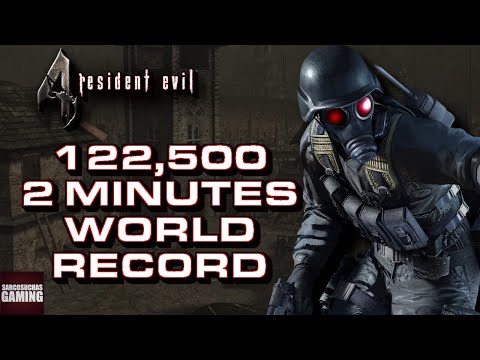 RE4 PC 60fps Mercenaries - Village - 122k In 2 Minutes - WR