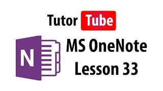 MS OneNote Tutorial - Lesson 33 - Creating Tables