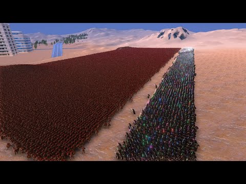 5000 JEDI VS 40000 SPARTAN Ultimate Epic Battle Simulator