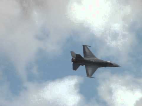 F-16 flyby