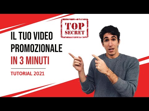 , title : 'Come creare un video promozionale (in 3 minuti) nel 2021 - TUTORIAL'