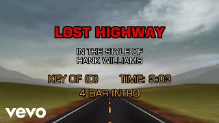 Hank Williams - Lost Highway (Karaoke)
