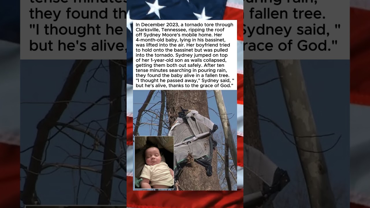 BABY SURVIVES BEING SWEPT BY A TORNADO😱🙏