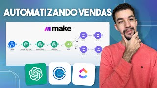 Como Automatizar CRM de Vendas com ClickUp, Make.com & Calendly