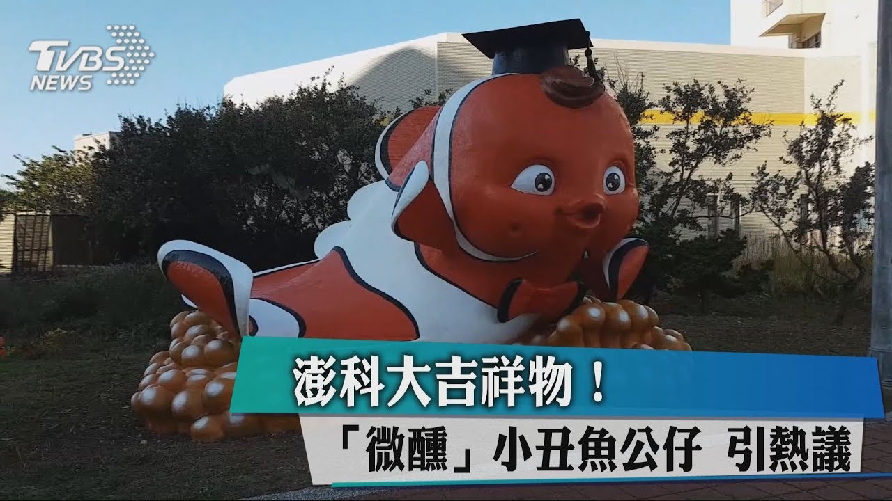 吉祥物!澎科大「微醺」小丑魚公仔 引熱議