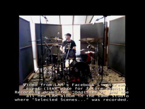 Behind the Scenes w/ LONDON AFTER MIDNIGHT: Video from Facebook Live Event- Recording Drums