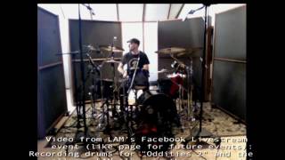 Behind the Scenes w/ LONDON AFTER MIDNIGHT: Video from Facebook Live Event- Recording Drums