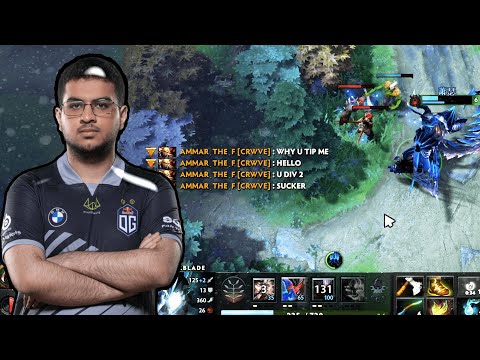 AMMAR Trashtalk WATSON After getting TIPPED. #dota2