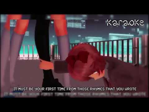 [Karaoke]  Monika vs  Yandere Chan   Video Game Rap Battle DDLC vs  Yandere Simulator