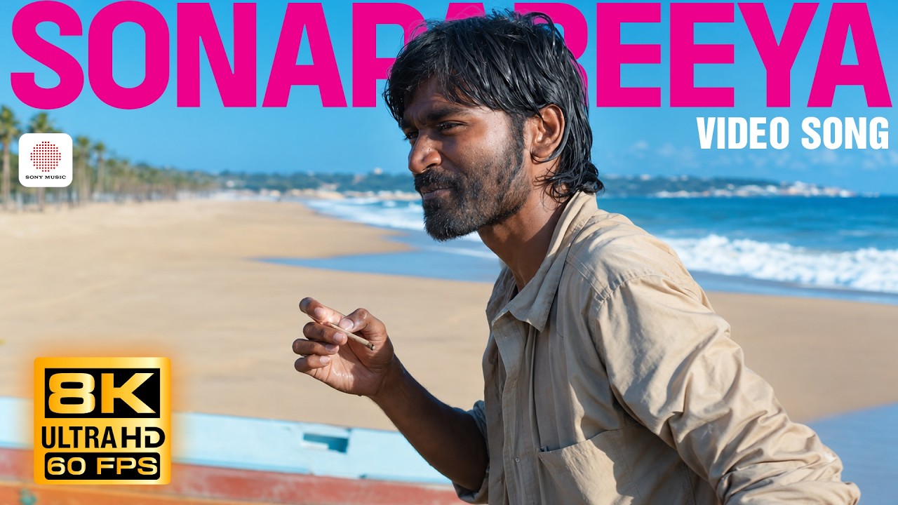 Sonapareeya 8K 60 FPS Video Song | Maryan | Dhanush, Parvathy Menon | A.R. Rahman